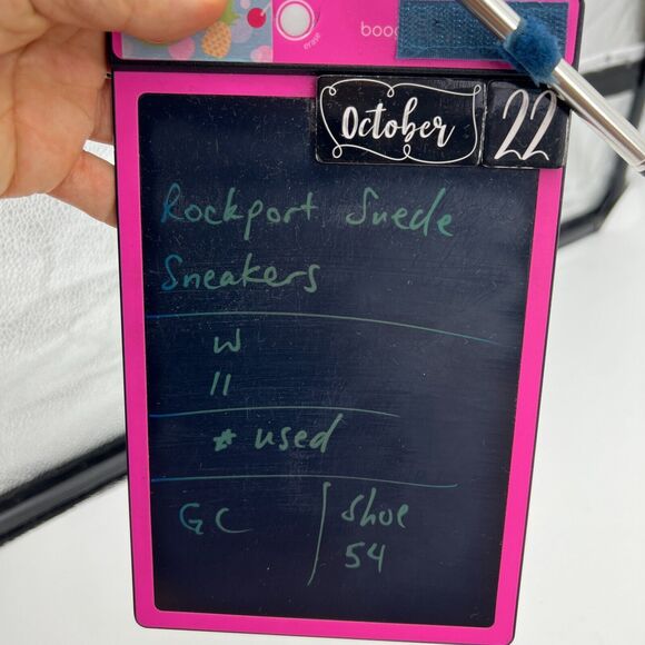 Rockport Walking Sneaker Shoe Womens 11 Tan Beige Suede Leather Low Cut Lace Up - Picture 10 of 11